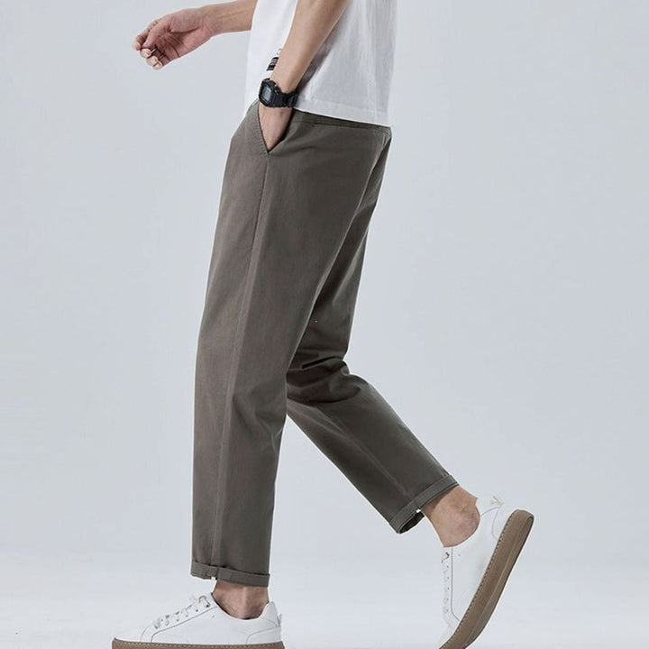 Men's Loose-Fit Pleated Fashion Chino Pants