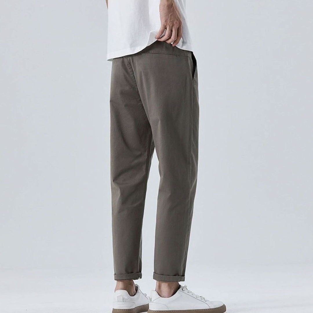 Men's Loose-Fit Pleated Fashion Chino Pants