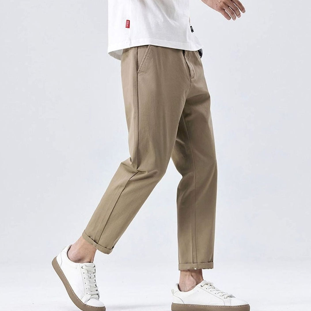 Men's Loose-Fit Pleated Fashion Chino Pants