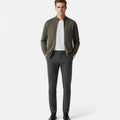 Alexander | Men's Merino Wool Full-Zip Stand-Collar Cardigan Sweater