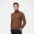 William | Men's Merino Wool Turtleneck Slim-Fit Pullover Sweater