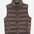Oliver | Men's Quilted Down Puffer Vest Stand-Collar Wind-Repellent Gilet