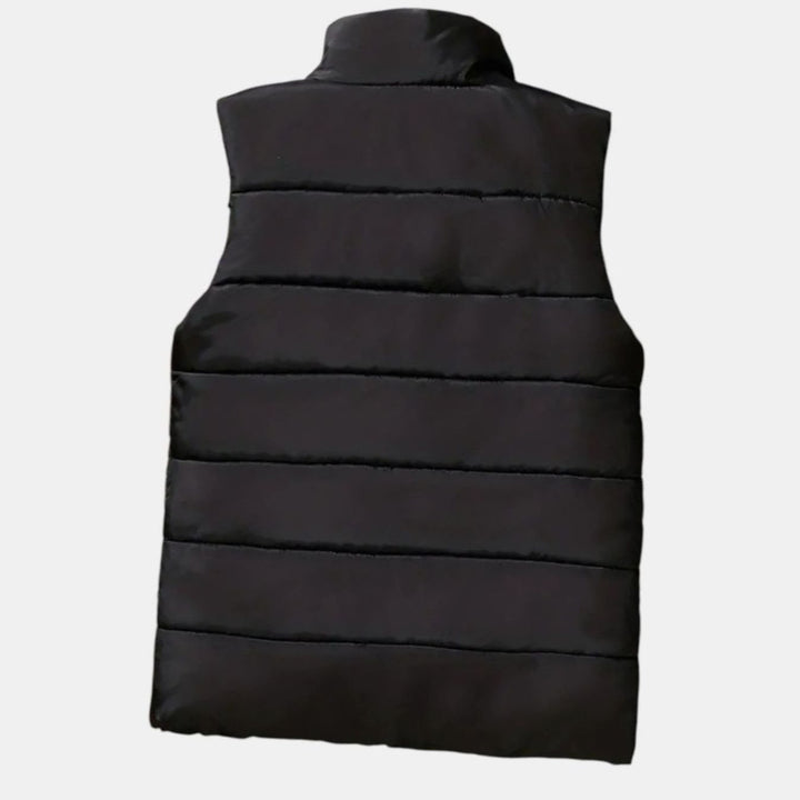 Men's Quilted Zip-Up Puffer Vest Winter Warm Sleeveless Jacket