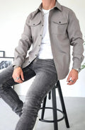 Owen | Men's Relaxed-Fit Button-Down Long Sleeve Overshirt Jacket
