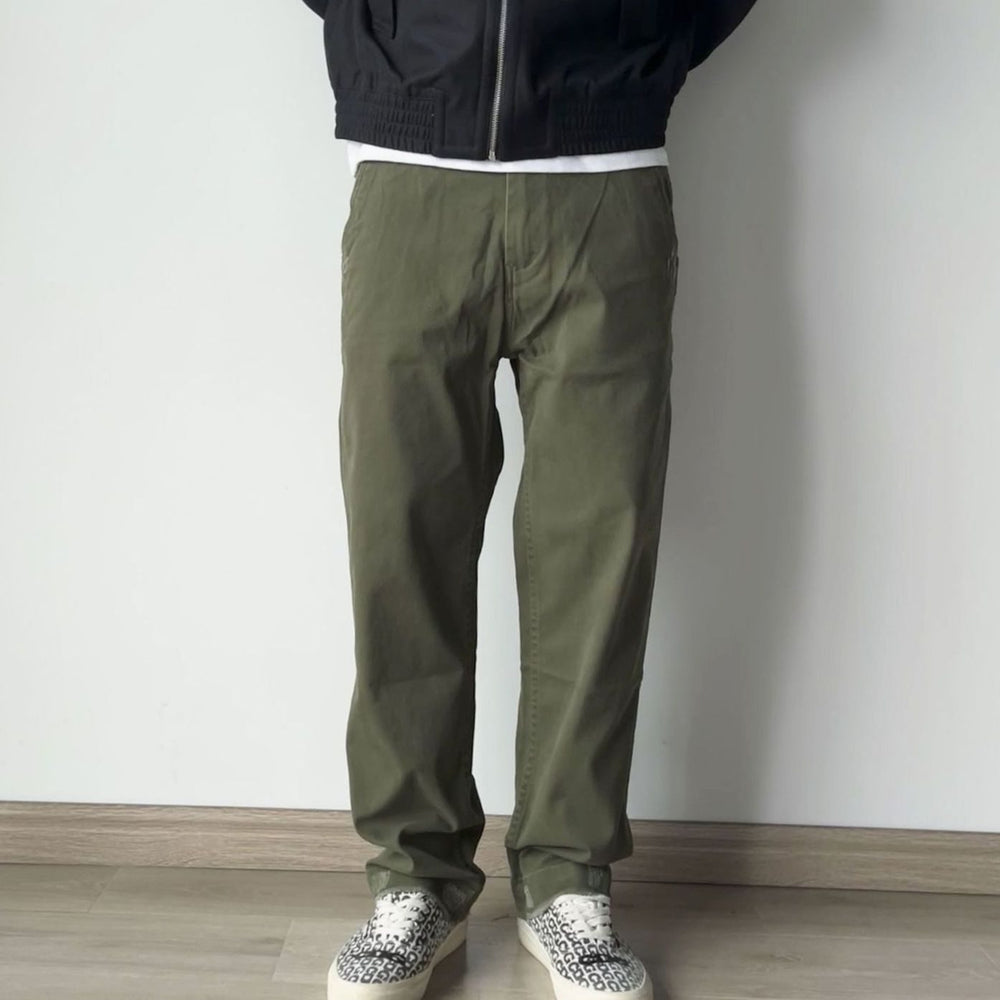 Men's Relaxed-Fit Cotton Khaki Chino Pants Comfortable