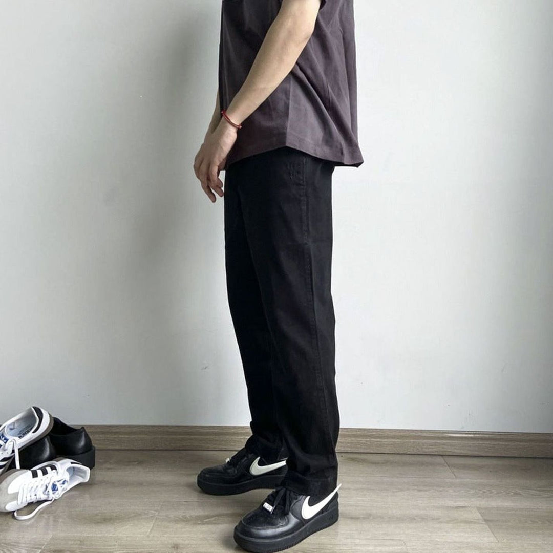 Men's Relaxed-Fit Cotton Khaki Chino Pants Comfortable