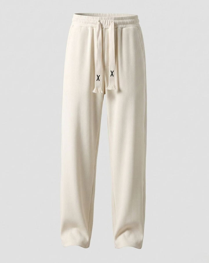 Men's Relaxed-Fit Drawstring Sweat Pants - Apricot