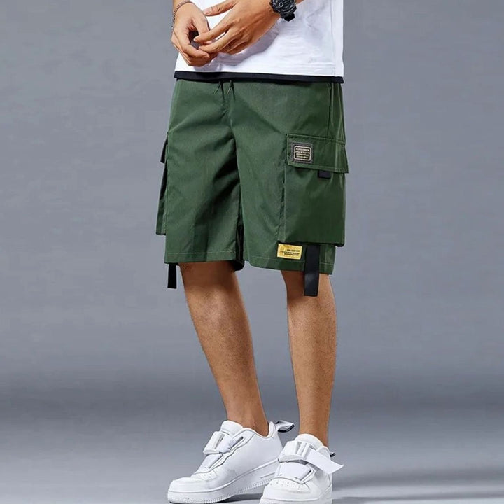 Men's Relaxed-Fit Multi-Pocket Cargo Shorts - Green