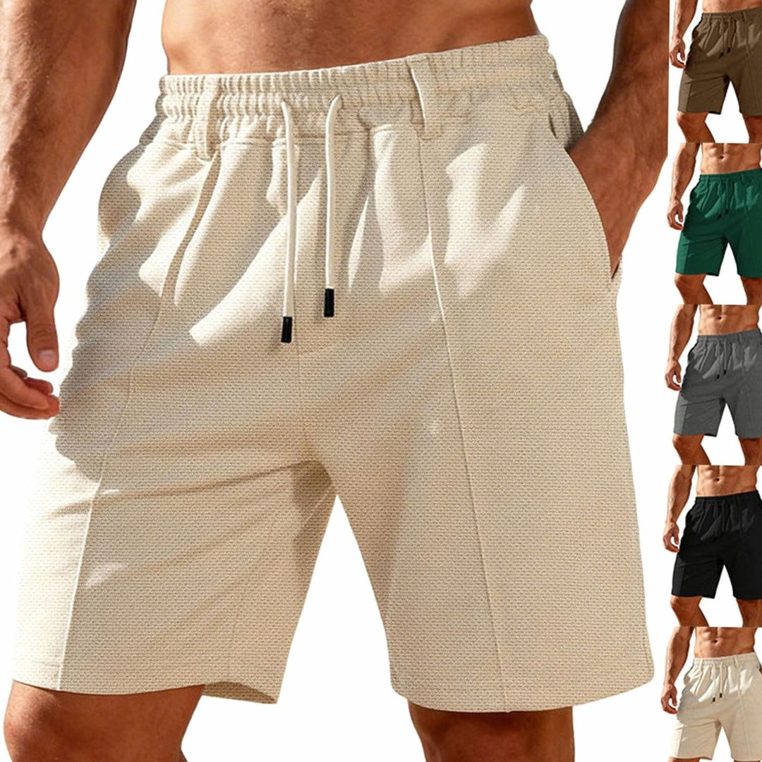 Men's Relaxed-Fit Pleated Drawstring Chino Shorts