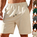 Elijah | Men's Relaxed-Fit Pleated Drawstring Chino Shorts