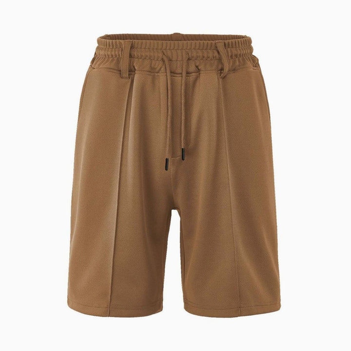 Men's Relaxed-Fit Pleated Drawstring Chino Shorts