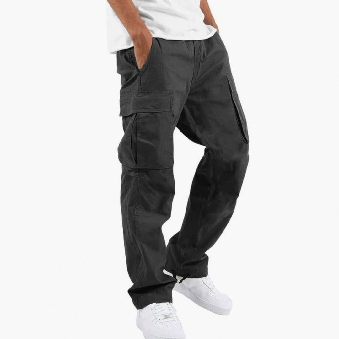 Men's Relaxed-Fit Stretch Multi-Pocket Cargo Pants