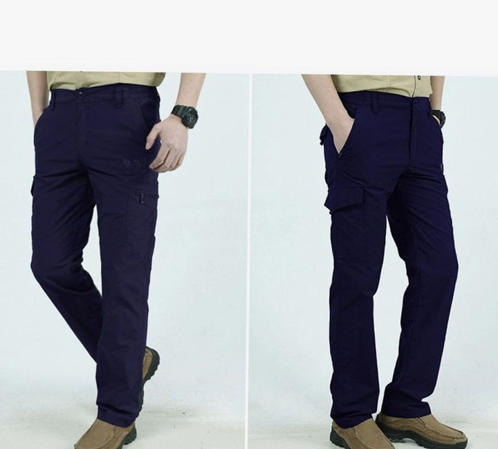 Men's Relaxed-Fit Zip-Pocket Cargo Pants