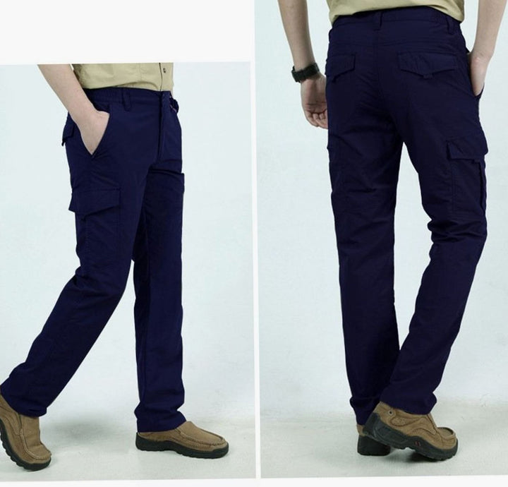 Men's Relaxed-Fit Zip-Pocket Cargo Pants