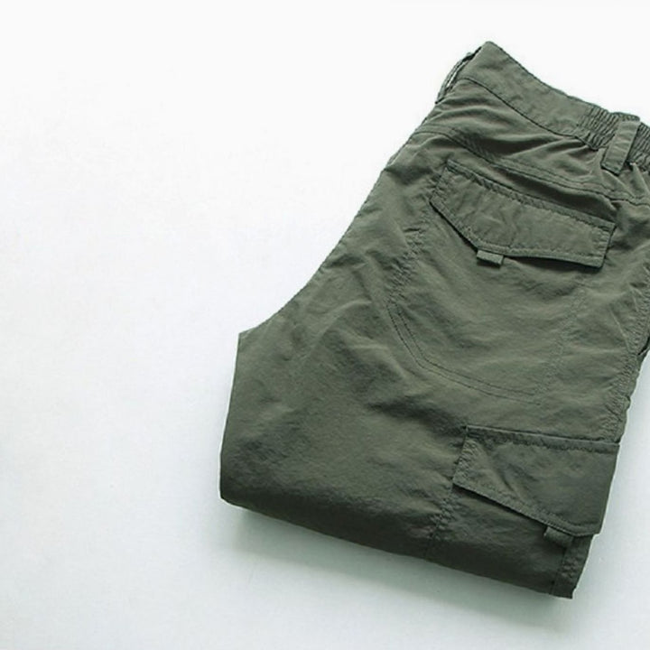 Men's Relaxed-Fit Zip-Pocket Cargo Pants