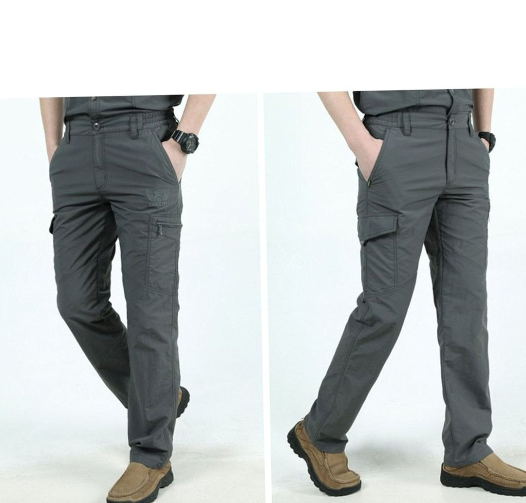 Men's Relaxed-Fit Zip-Pocket Cargo Pants