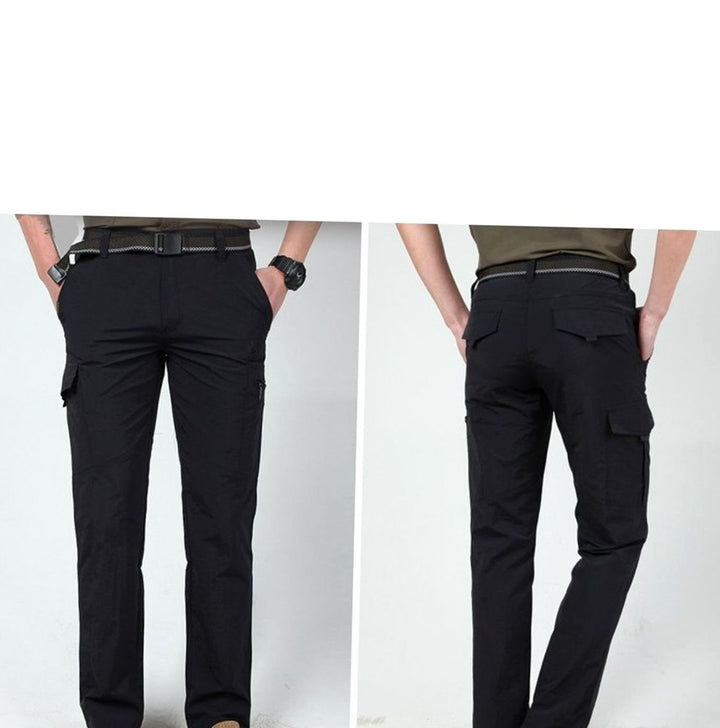 Men's Relaxed-Fit Zip-Pocket Cargo Pants