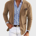 Henry | Men's Semi-Fit Cotton Blazer Notch Lapel Patch Pocket Jacket