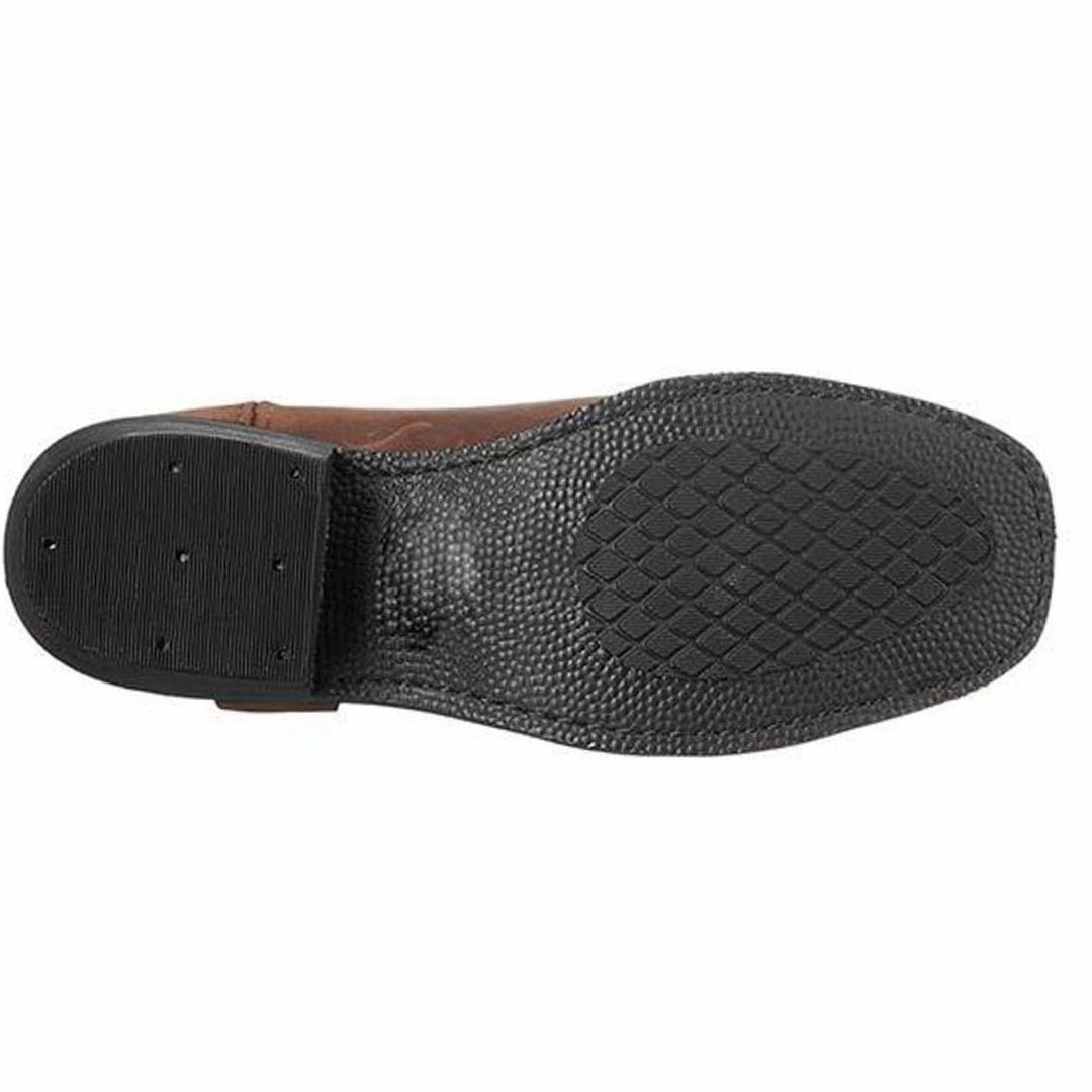Men's Side-Zip Buckle-Strap Pointed-Toe Western Cowboy Boots