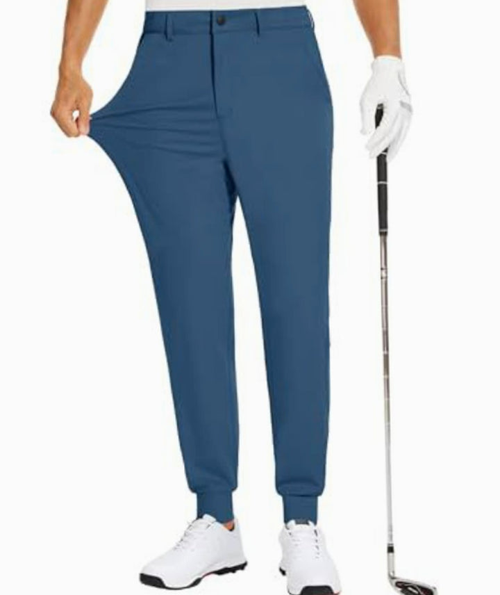 Men's Slim-Fit 4-Way Stretch Moisture-Wicking Golf Pants