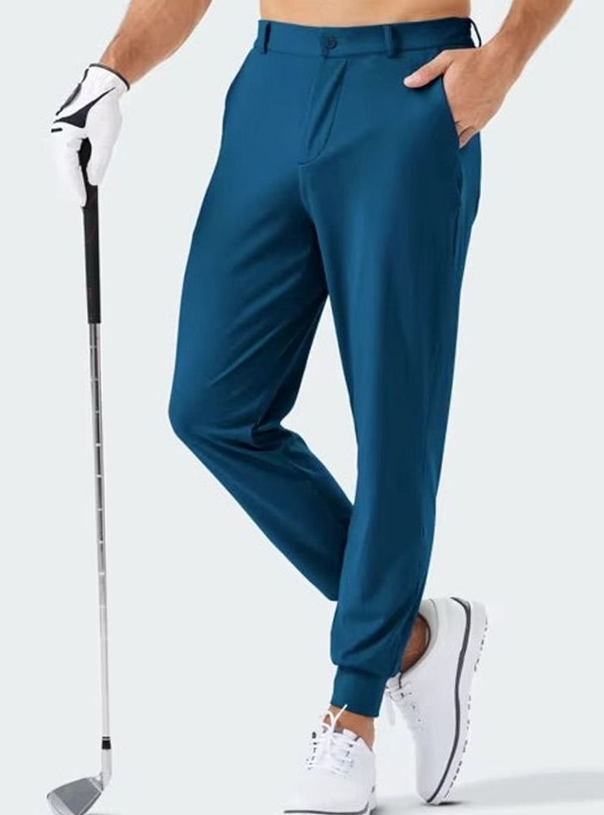Men's Slim-Fit 4-Way Stretch Moisture-Wicking Golf Pants - Blue
