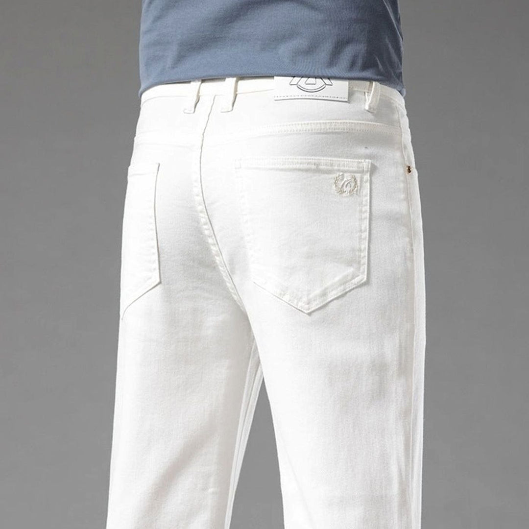 Men's Slim-Fit Cotton Blend Chino Pants
