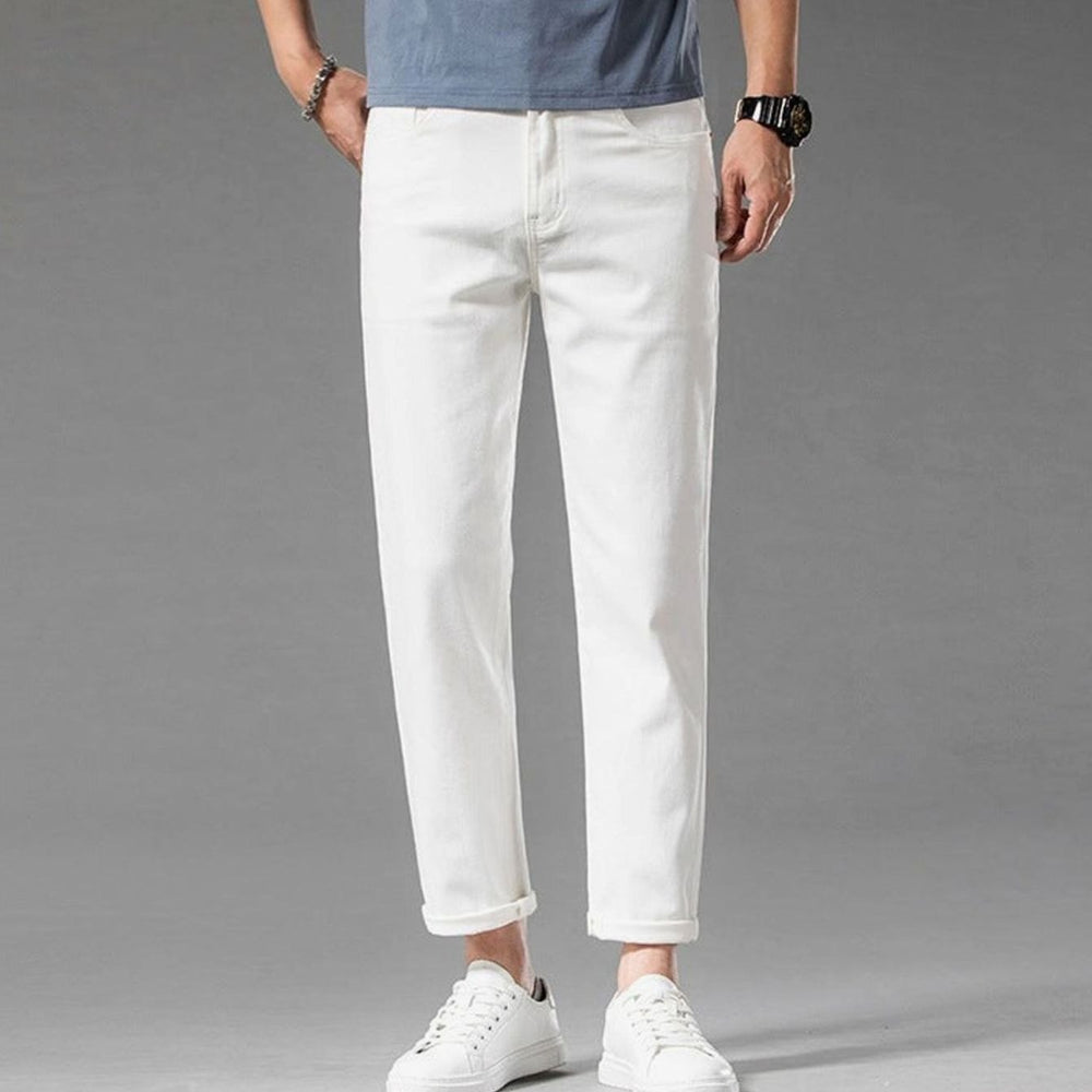 Men's Slim-Fit Cotton Blend Chino Pants