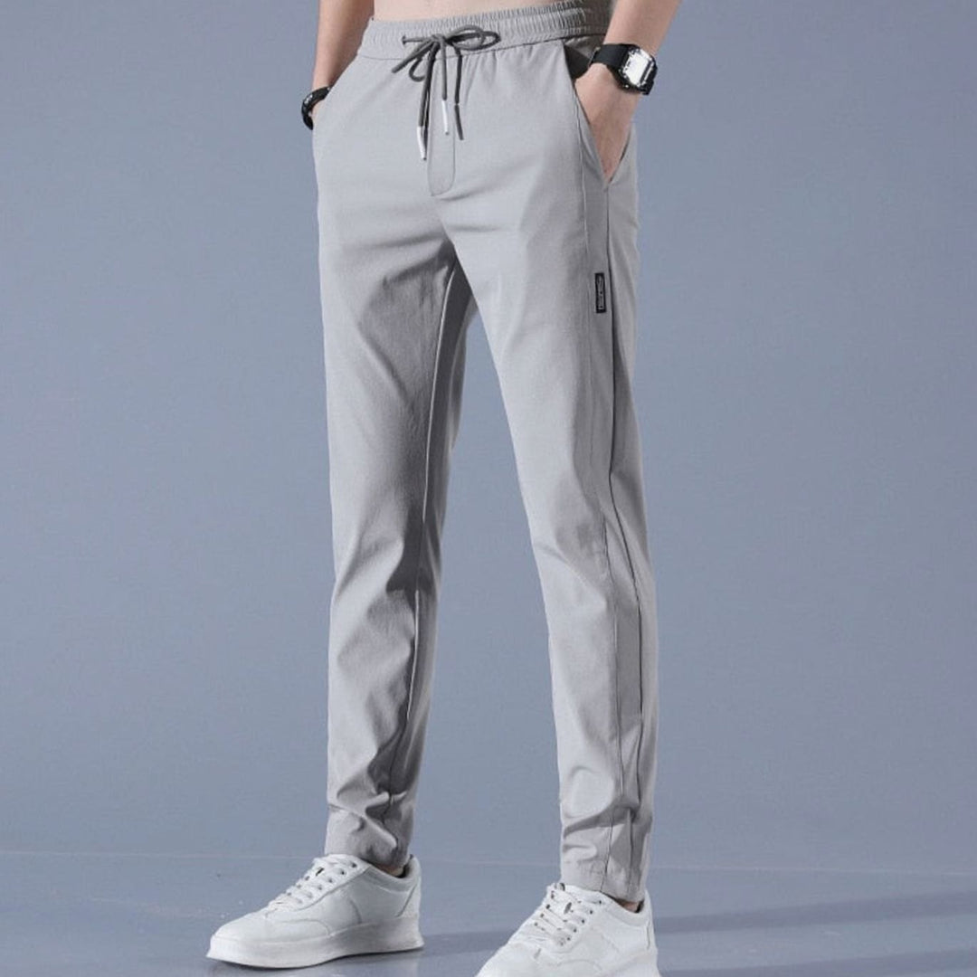 Men's Slim-Fit Drawstring Elastic-Waist Jogger Pants
