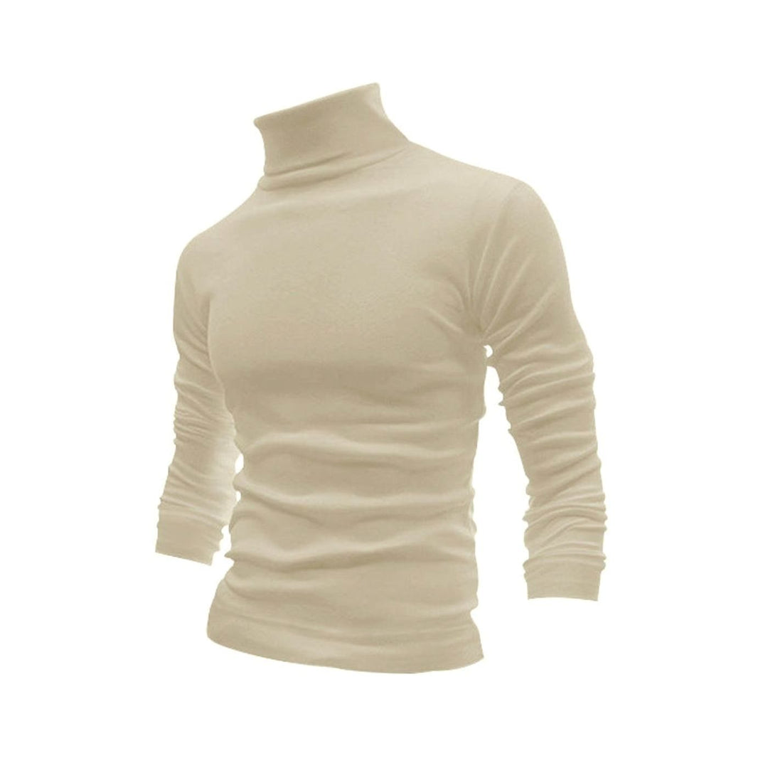 Men's Slim Fit Fine Knit Turtleneck Long Sleeve Sweater
