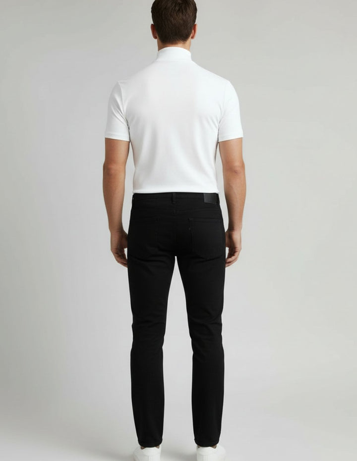 Men's Slim-Fit Mock-Neck Short-Sleeve T-Shirt