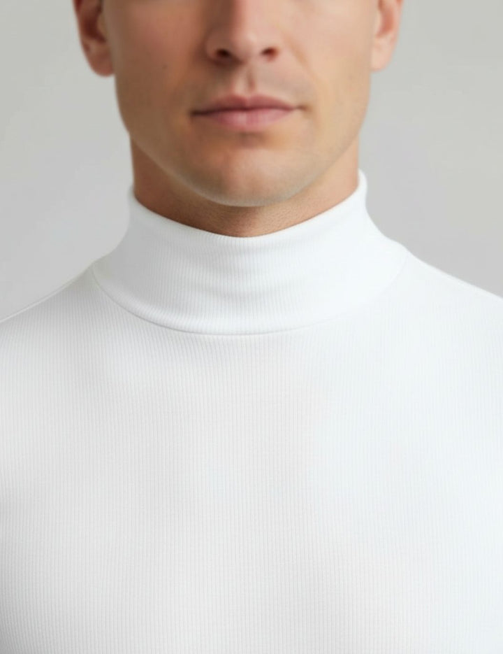 Men's Slim-Fit Mock-Neck Short-Sleeve T-Shirt