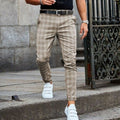 Samuel | Men's Slim-Fit Plaid Chino Pants