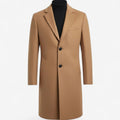 Sebastian | Men's Slim-Fit Single-Breasted Wool-Blend Mid-Length Overcoat
