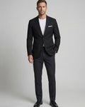 Owen | Men's Slim Fit Single-Button Black Suit Blazer Jacket One-button