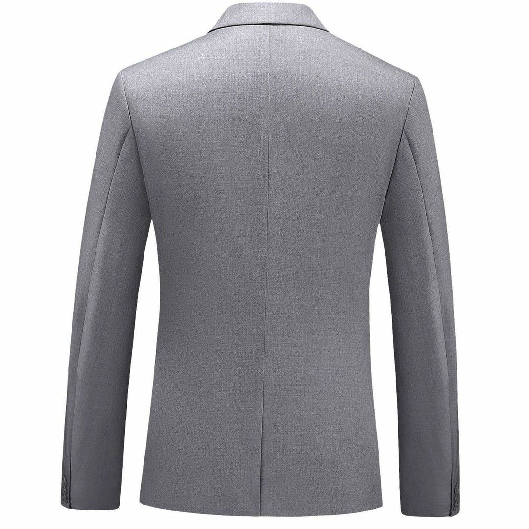Men's Slim-Fit Single-Button Notch Lapel Blazer Jacket