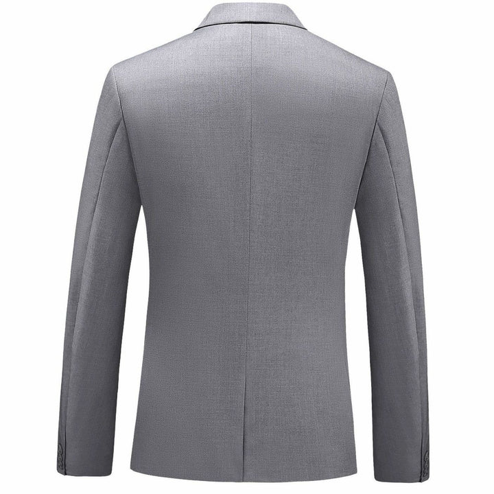 Men's Slim-Fit Single-Button Notch Lapel Blazer Jacket