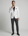 Elijah | Men's Slim-Fit Single-Button Tuxedo Blazer Jacket