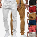 Caleb | Men's Slim Fit Stretch Cotton Chino Pants, Khaki