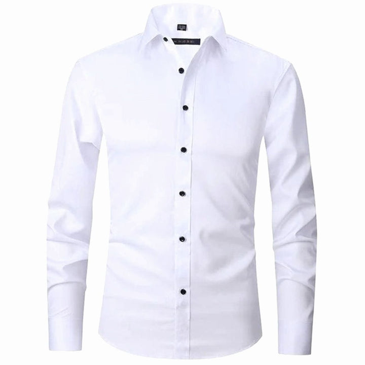 Men's Slim Fit Stretch Dress Shirt Non-Iron Button-Up