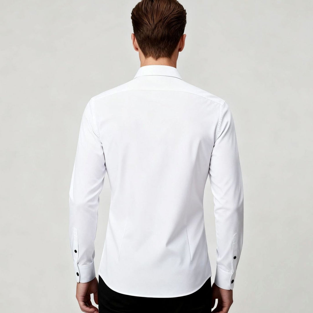 Men's Slim Fit Stretch Dress Shirt Non-Iron Button-Up