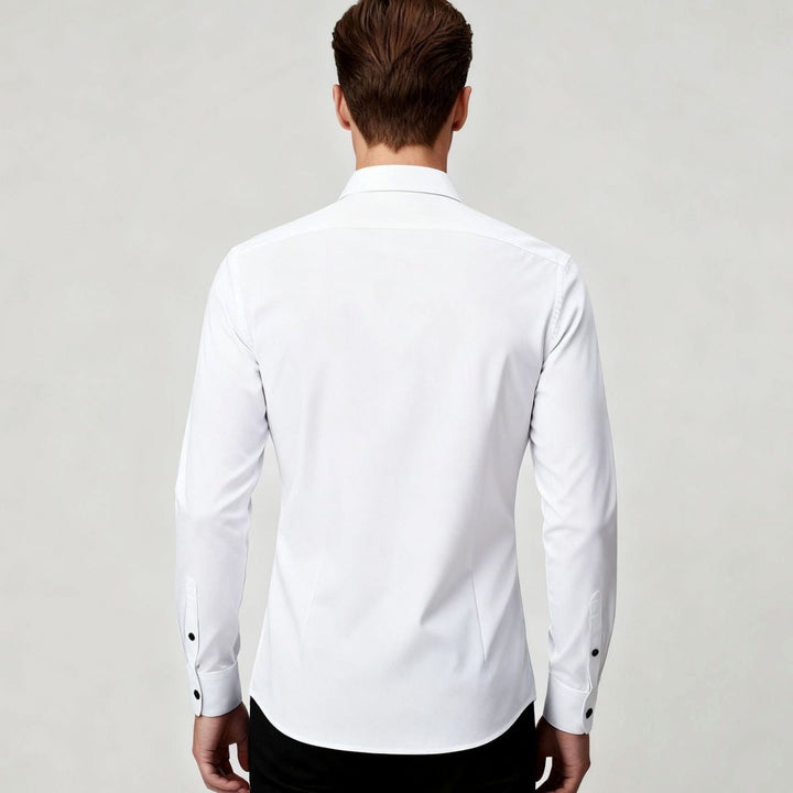 Men's Slim Fit Stretch Dress Shirt Non-Iron Button-Up
