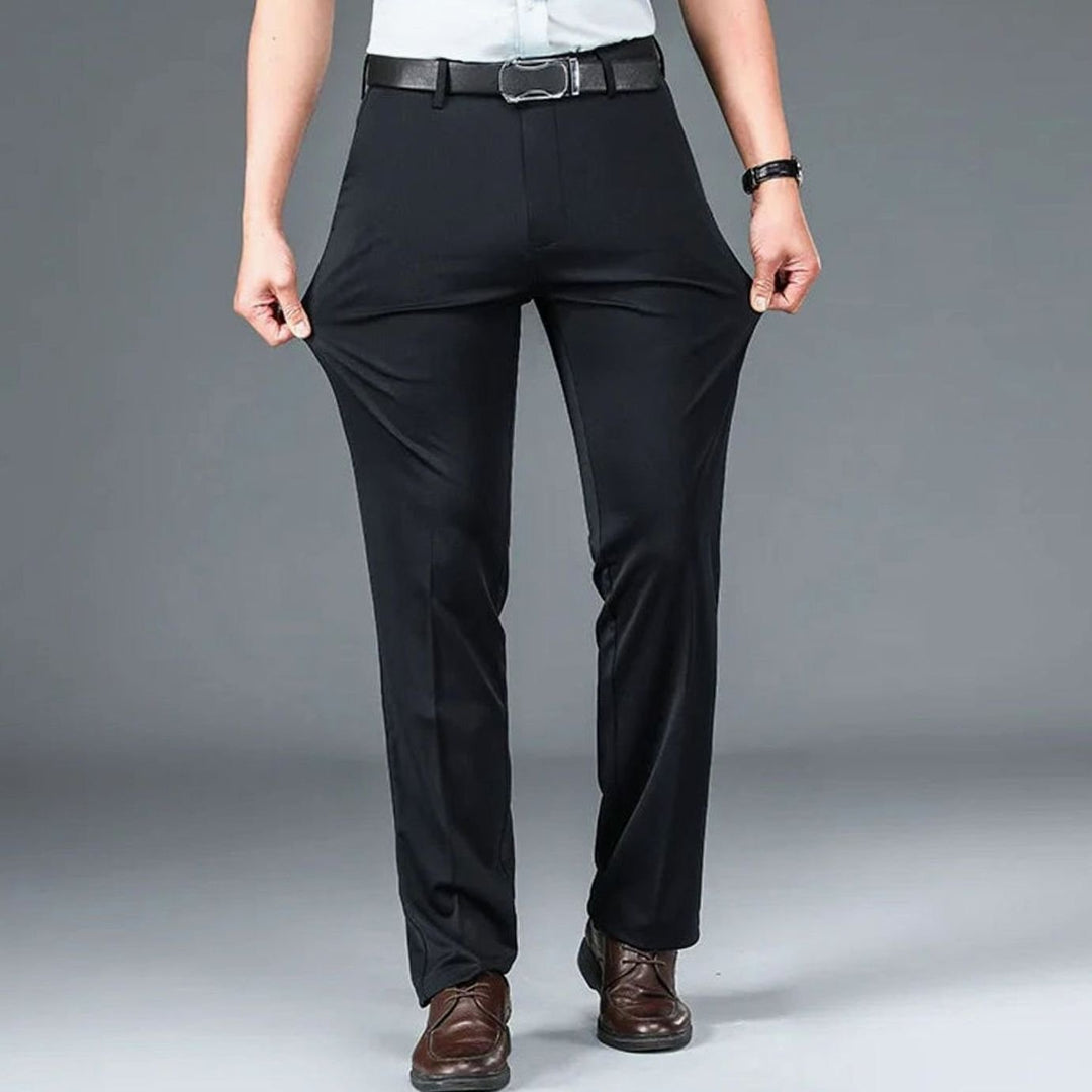 Men's Slim-Fit Stretch Formal Suit Pants
