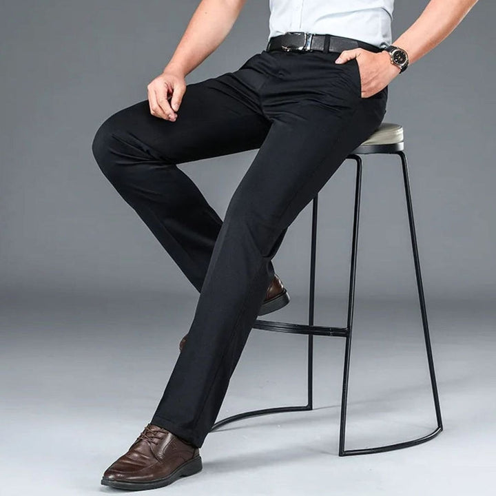 Men's Slim-Fit Stretch Formal Suit Pants