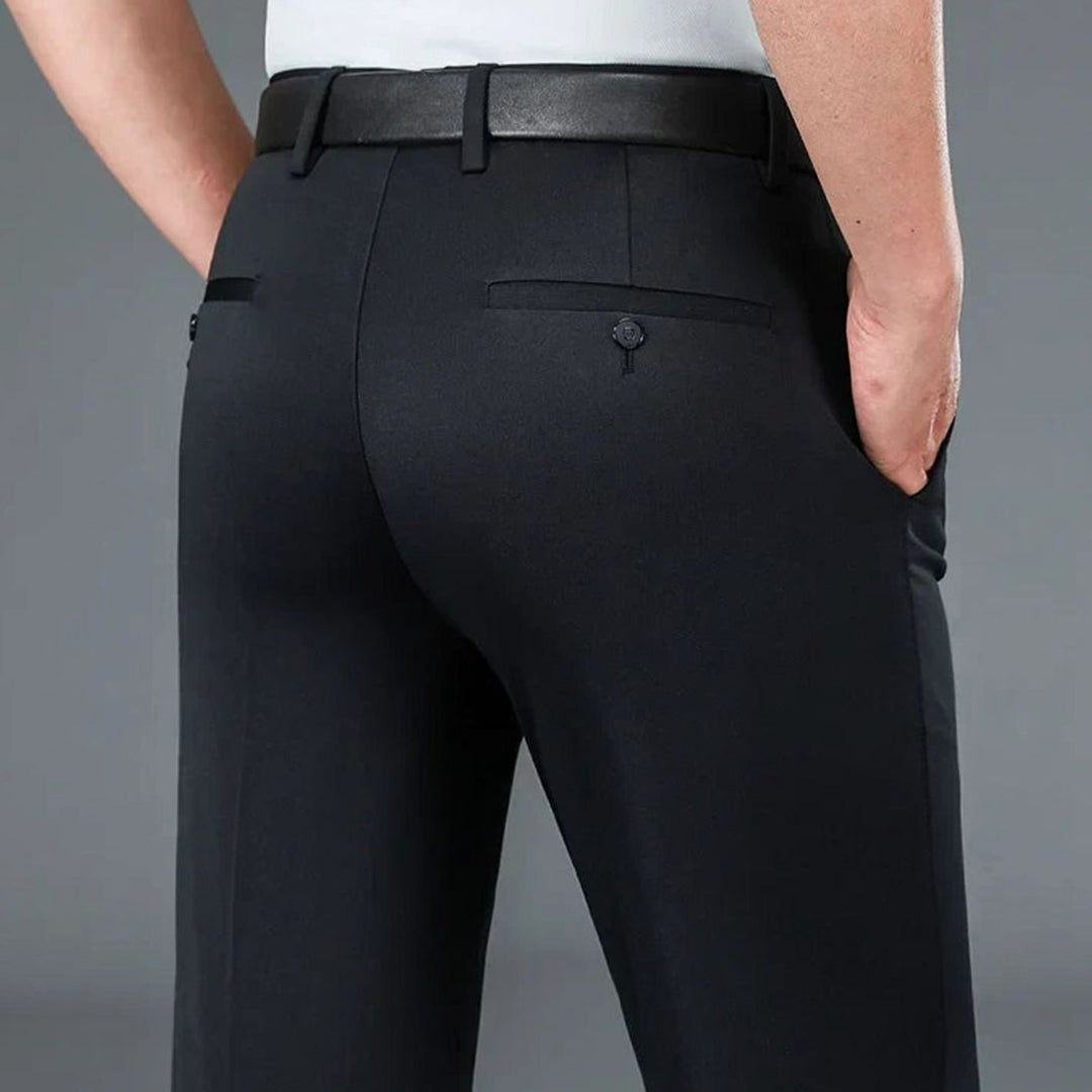 Men's Slim-Fit Stretch Formal Suit Pants