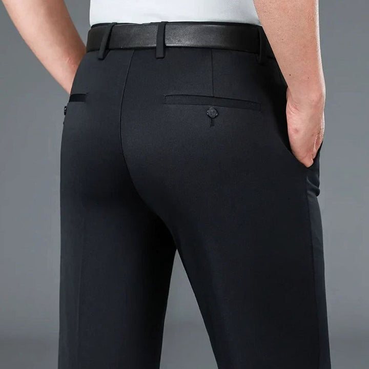 Men's Slim-Fit Stretch Formal Suit Pants