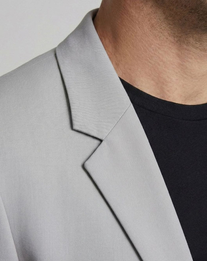 Men's Slim-Fit Two-Piece Business Suit Stretch Blazer Pants Set