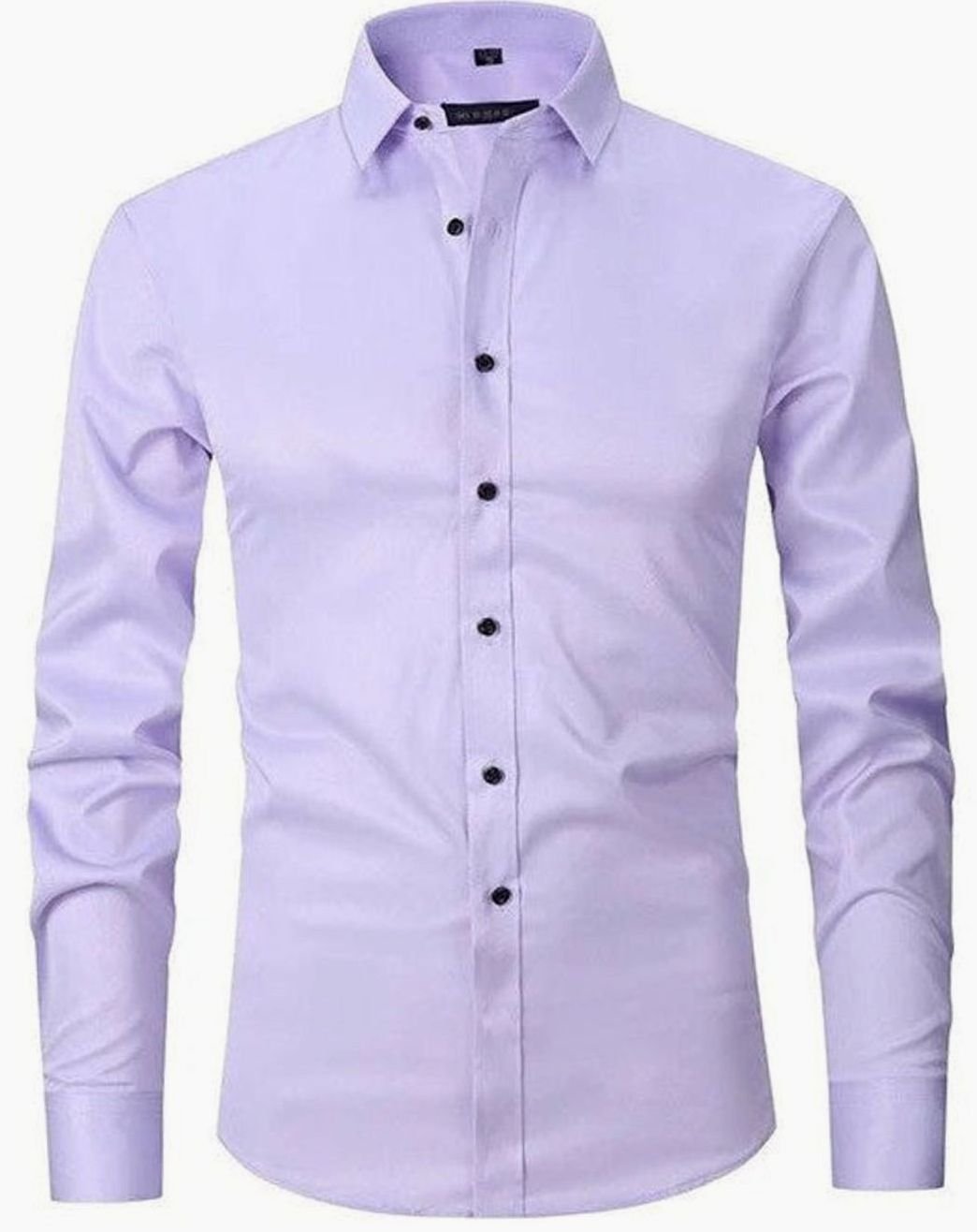 Men's Slim Fit Wrinkle-Free Button-Up Dress Shirt - Lavender