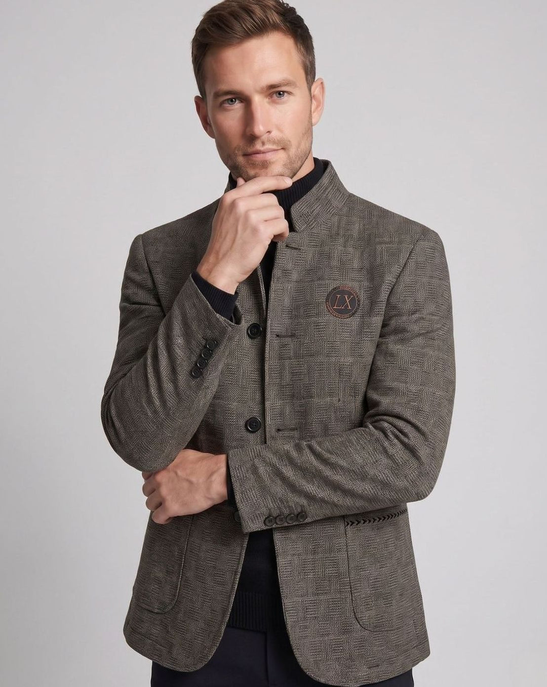 Men's Stand-Collar Padded Short Winter Coat