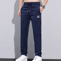 Aiden | Men's Straight-Leg Drawstring Sweat Pants Zip Pockets