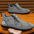 Ryan | Men's Suede Slip-On Ankle Boots Side-Zip Chelsea Style